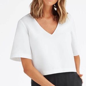 VETTA - The Cropped Blouse, white XS